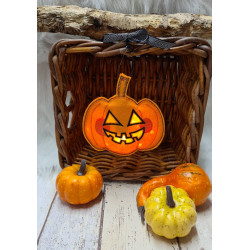 Stickdatei ITH - Halloween Laterne Kürbis inkl. Süßigkeitenverstecker